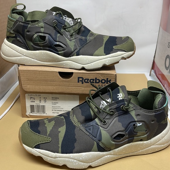 Reebok Other - BNIB Men’s  REEBOK CLASSIC FURYLITE SR in The GreenFlower (Camouflage)